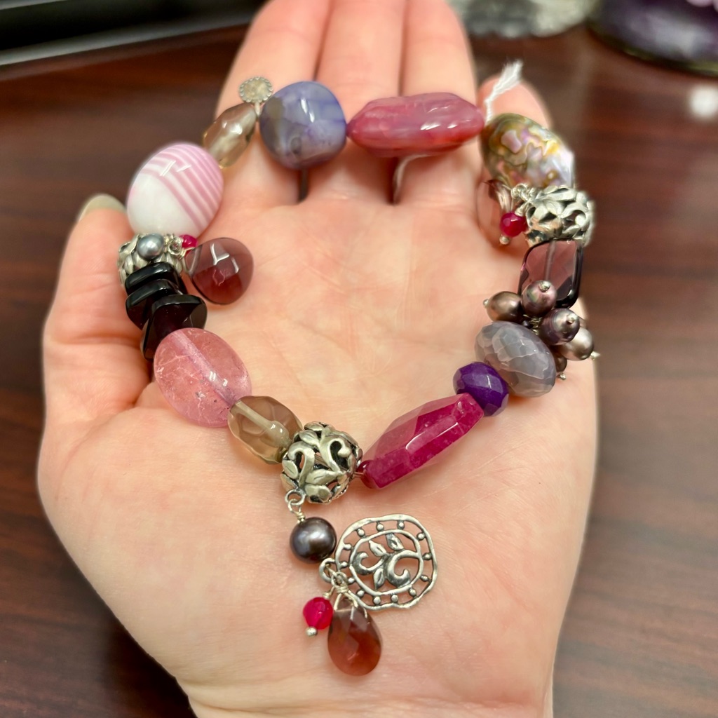 Silpada Jewelry | Silpada Sterling Silver Agate Quartz Stretch Bracelet B2320